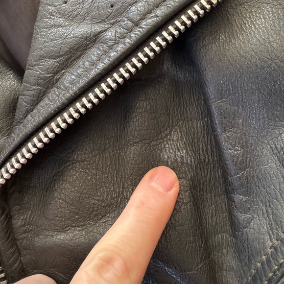 Vintage Hudson Genuine Leather Jacket Motorcycle Size 48? Vtg Riding Lined - Picture 9 of 12